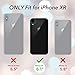 YOUMAKER Clear Case for iPhone XR, [Not Yellowing][Military Grade Drop Test] Compatible with iPhone XR Shockproof Protective Phone Slim Thin case for 6.1 inch 2018-Crystal Clear