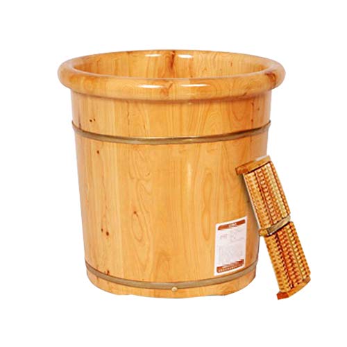 Spa de pies de madera de cedro natural 40 cm miniatura 1