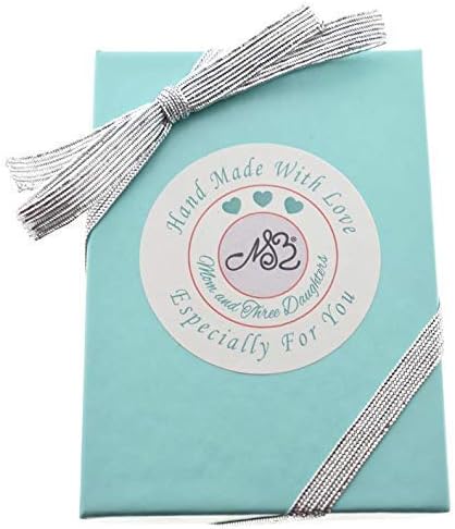 MOM & THREE DAUGHTERS Paw Print Necklace in Sterling Silver | 16" Sterling Silver Box Chain | Little Girls Jewelry| - Image 5