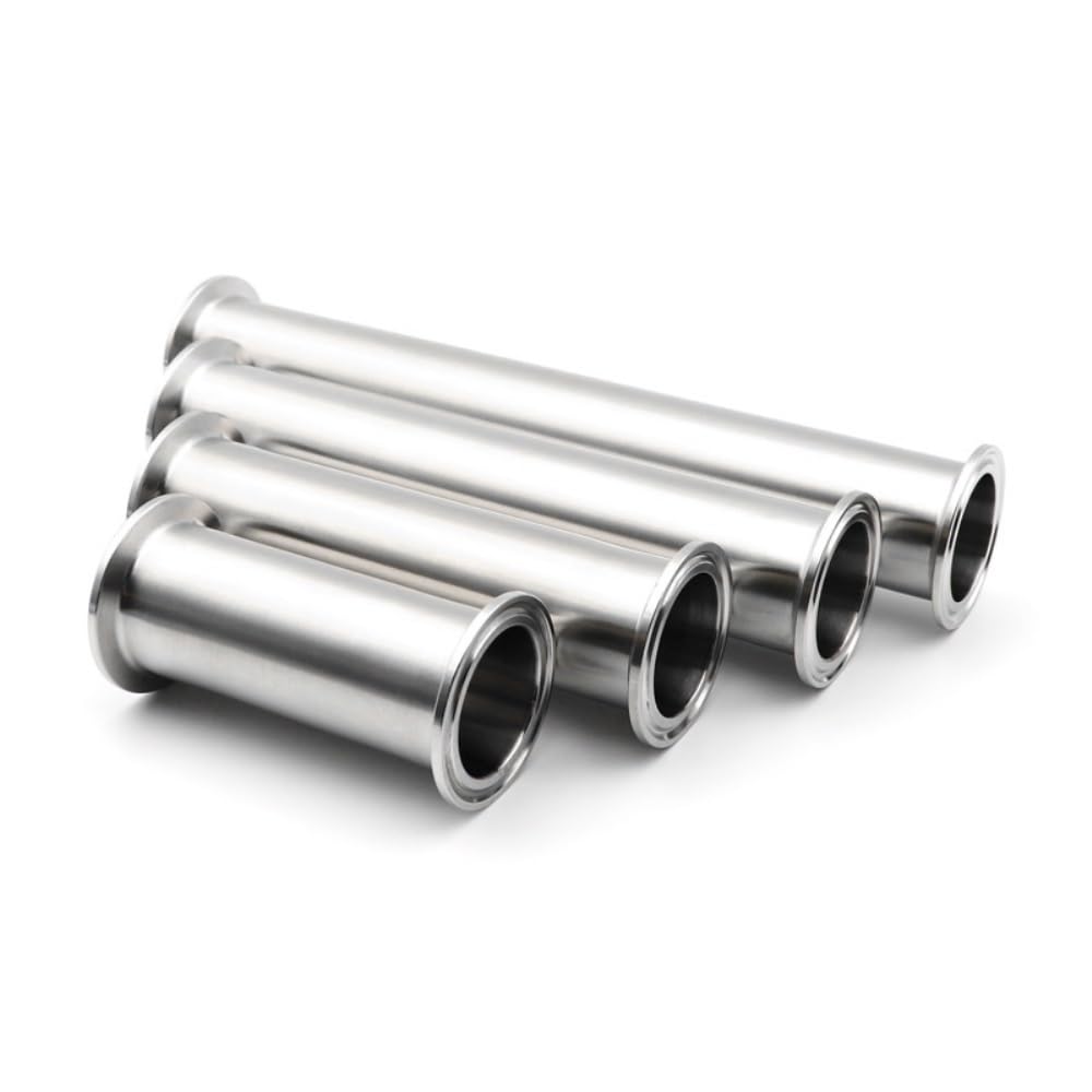 Length100/152/200/254/300mm Sanitär Edelstahl 304 Rohr Fitting Rohr OD 19/25/38/51 Homebrew Ferrule Tri Clamp 50,5 64mm(1 pipex2x2,OD45 X64_254MM)