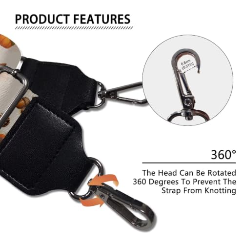 Image of Jeiento Wide Purse Strap Wide Shoulder Strap Adjustable Replacement Belt Soft Guitar Shoulder Straps for Women Girls Gifts