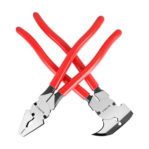 BILITOOLS 2-Piece 10' Fencing Pliers Set, Light & Heavy Duty with Pouch