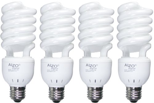 ALZO 27W Joyous Light Full Spectrum CFL Light Bulb 5500K, 1300 Lumens, 120V, Pack of 4