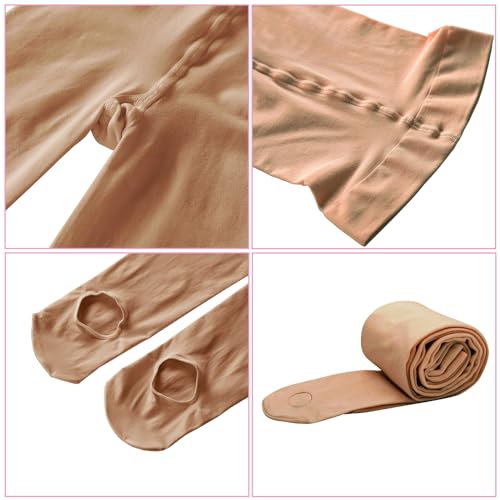 Image of 2 Pairs Girls' Ultra Soft Pro Dance Tights Ballet Transition Daily Student Tights (Toddler /Little Kid /Big Kid)