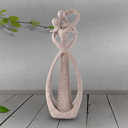 ANCLLO Kissing Lovers Statue Abstract Sculpture Resin Statues for Home Decor Modern Home Office Desktop Shelf Bookshelf Decor