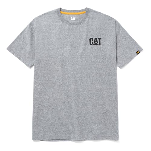 Tee-shirt Caterpillar gris clair de travail extérieur en coton jersey