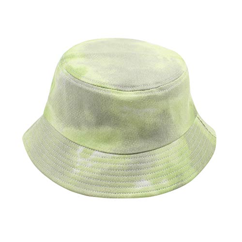 Domary Chapéu de pescador estampado masculino e feminino com estampa tie-dye Chapéu balde ajustável