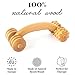 Imagen de Tuuli Accessories Rodillo Masajeador Aparato para Masaje Espalda Cuello Hombros Piernas Cuerpo Músculos Brazos Madera 18 x 7 x 6 cm