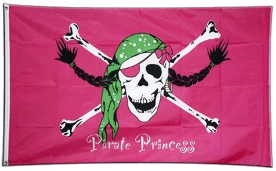 Preisvergleich Produktbild Flagge Pirat Pirate Princess Prinzessin - 90 x 150 cm