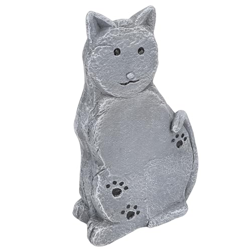 Lápida Decorativa de Gato para el Rincón del Jardín 2