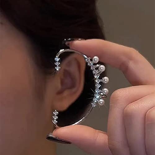 Boucle d'oreille perle et zircon : un bijou d'oreille au design raffiné