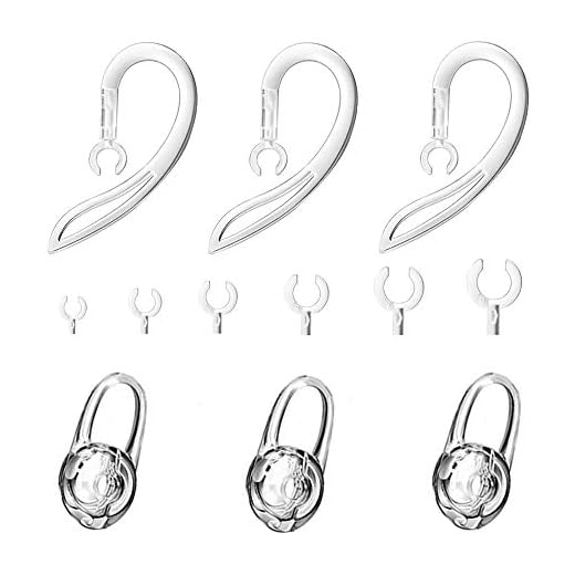 LQGK Replacement Ear Hooks for Bluetooth Headsets Wireless Earpieces, Silicone Flexible Ear Piece Clamp 6MM Universal Clear Replacement Ear Loop Clips