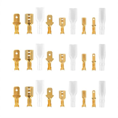 900 Pcs of Assorted Insulated Crimp Spade Terminals Electrical Wire Connectors Kit