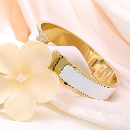 AREH Women 18K Gold Plated bracelet, Letter Enamel Bracelet Couple Bracelet, exclusive Women Gift4