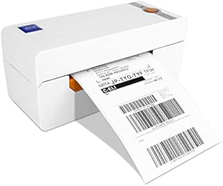 NETUM Desktop Thermal Label Maker (UK Plug), NT-LP110A Thermal Barcode Label Printer Printing Machine width Adjustable for Shipping Express Label 4x6 Printing Compatible with Mac OS/Windows