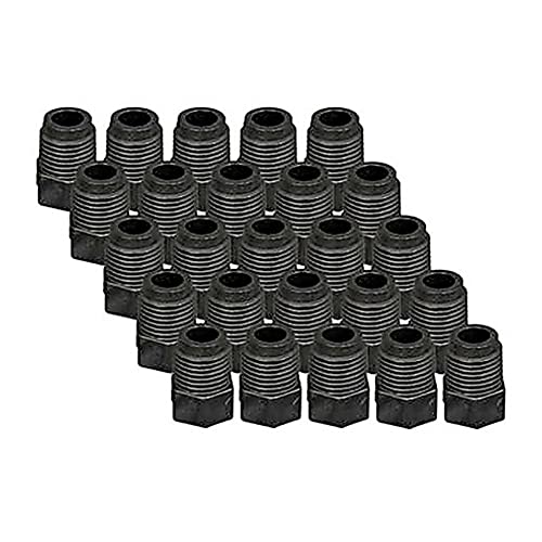 Image of Thomas 330-0945-TMS EZwaste Fitting for Solvent Waste System, 1 /8 inch MNPT x 1 /4 inch Hose Barb, Polyethylene, Black (Pack of 10)