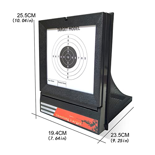 Duatang Airsoft Target Net Folding With 20 Pcs Shooting Paper, Reusedable Portable Bbs Pellet Catcher Training For Indoor Outdoor #TOP6