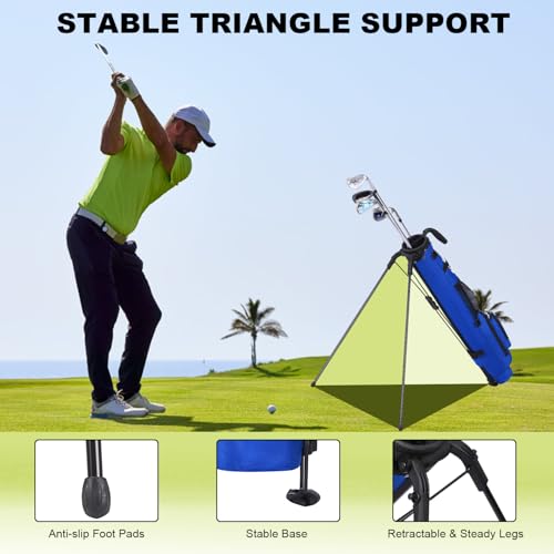 MAZEL Lightweight Golf Bag review - Easy Carry Stand Bag for Up to 8 Clubs Image 4