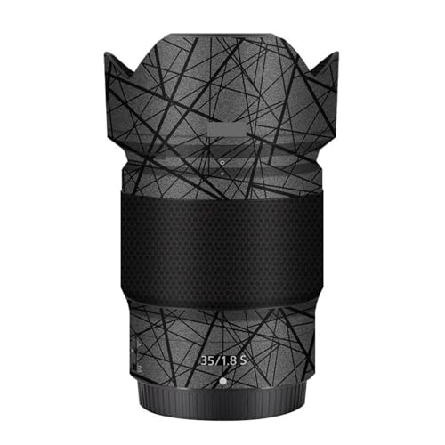 Protection vinyle Nikon Z 35mm F1.8S gris croisé haut de gamme pour objectif photo