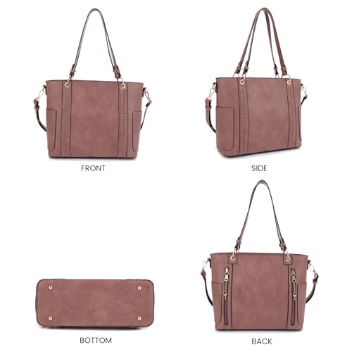 Image of JESSIE & JAMES | Austin Whipstitching Concealed Carry Tote Bag with Lock and Key, Top Handle CCW Purse | Whipstitching, Concealed Carry, with Lock and Key, Top Handle, CCW