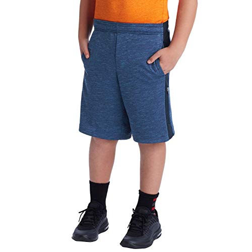 C9 Champion Boys' Tech Terry Woven Pieced Shorts, Heather/Xavier Navy, X-Small2