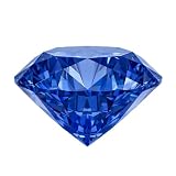 AGL‑zertifizierter laborgezüchteter blauer Saphir, loser Edelstein für Schmuckherstellung, runder Brillantschliff, feiner Schmuckstein, 1,0 Karat (ca. 6 mm)
