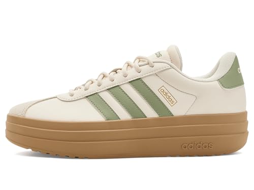 Image of adidas Womens Vl Court Bold Lace Up Sneakers Shoes Casual - Pink