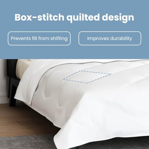 Couette avec oreillers 3 pcs blanc microfibre rectangulaire contemporain
