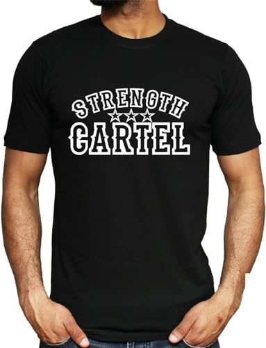 LONG TA Strength Cartel T-Shirt Gym Heavy Hitter Fitness Training Big Boi Pitbull Top Black S