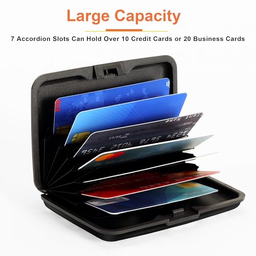 Mayski Credit Card Holder for Women Rfid Blocking Wallet, Black — view 4