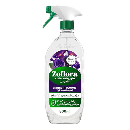 Zoflora Multipurpose Cleaner Midnight Blooms 800ml Kitchen and Bathroom Cleaner Disinfectant Spray Surface and Floor Cleaner Antibacterial Eliminates Unpleasant Odours