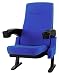 Produktbild Stagecaptain CS-600BL Movieking Kinosessel - Relaxsessel - klappbarer Sitz - 2X Armlehne mit Getränkehalter - blau