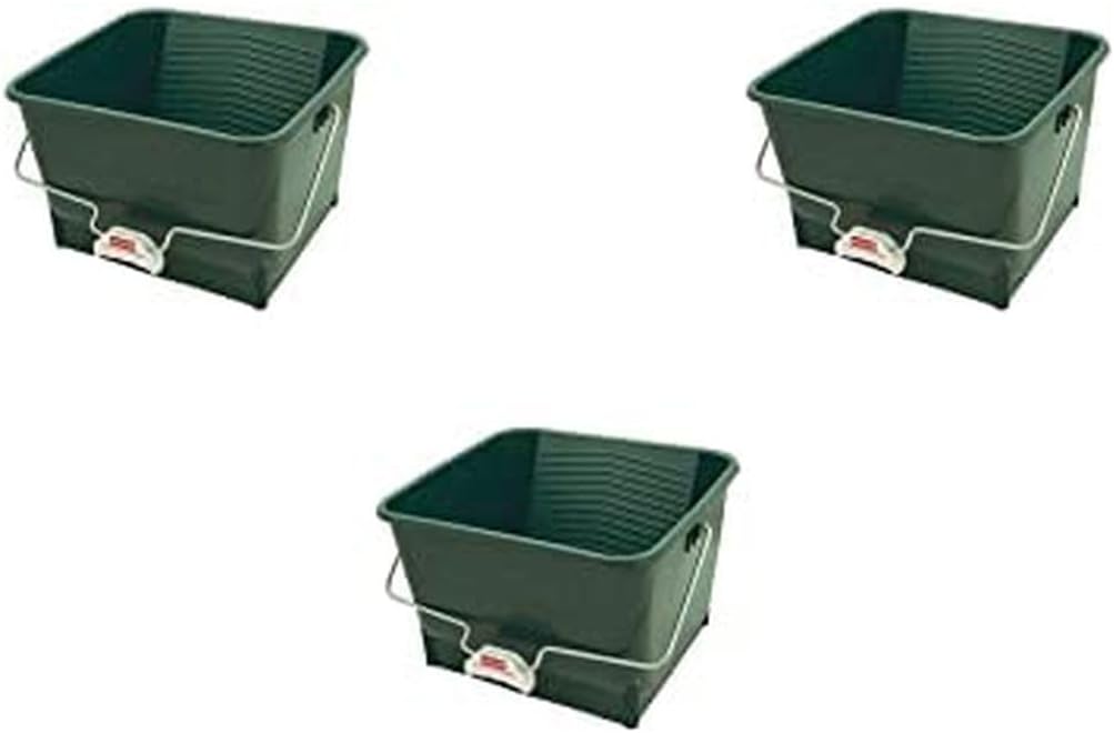 Wooster Brush 8616 4-Gallon Bucket, Pack of 1, Green-3 Pack