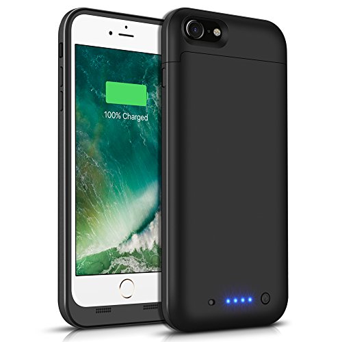 iPhone 8/7 Battery Case, TQTHL 4500mAh Slim Rechargeable External Battery Portable Power Charger Protective Charging Case for Apple iPhone 7,8 (4.7 inch)-Black
