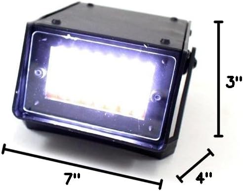 Miniatura 4 de AZ Trading & Import LED19 Mini estroboscópico de velocidad variable LED alimentado, multicolor