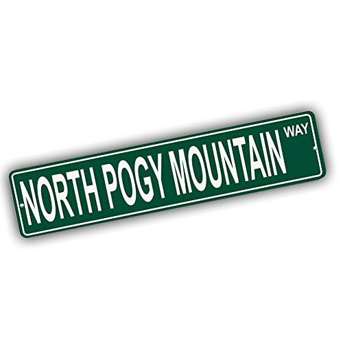 Brotherhood Aluminum Street Sign for North Pogy Mountain - Maine Wall Decor