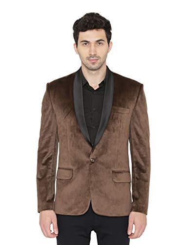 Image of WINTAGE Men's Premium Velvet Notch Lapel Tuxedo Coat Blazer Jacket