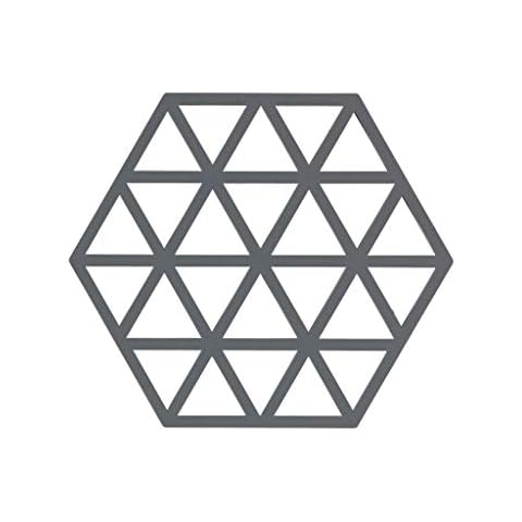Zone Denmark 371031 Cool Grey Triangles Silicone Trivet Cover