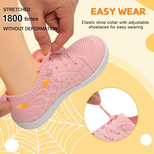 Image of JOINFREE Toddler Shoes Girls Boys Wide Barefoot Shoes Minimalist Walking Sneakers Zero Drop Slip on Tennis Shoe Breathable Naturally Flexible