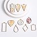 Open Bezels for Resin, 80Pcs 2 Colors 10 Styles Hollow Frames Pendants Resin Jewelry Making Supplies Necklace Pendant Mold