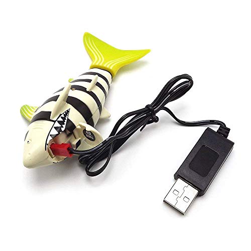 image for Tipmant Mini RC Fish Shark Toys Radio Remote Control Boat Ship Electro