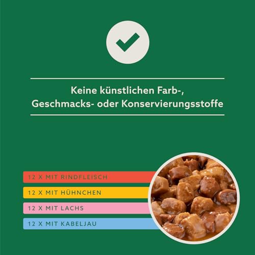 by Amazon Alleinfuttermittel für ausgewachsene Katzen, Gemischte Auswahl in Sauce, 4.8kg (48 Packungen mit 100g) – Bild 5