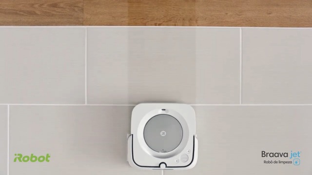 Robô Passa Pano Inteligente Bivolt Braava jet® m6 Graphite iRobot
