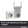 NETGEAR Répéteur WiFi (EX3800), Amplificateur WiFi AC750, Booster WiFi, jusqu'à 70m², repeteur WiFi puissant , WiFi Extender avec Prise de courant Intégrée, Compatible toutes Box internet