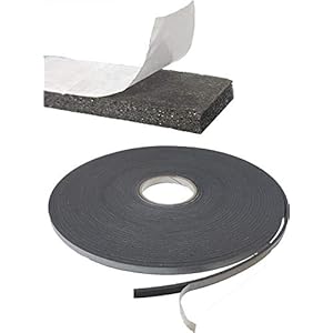 Tochtafdichting, zelfklevend, raamafdichting, afdichtingstape, 10 mm x 20 m