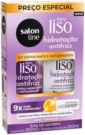 Salon Line, Kit Shampoo e Condicionador, Meu Liso Antifrizz, Vega...