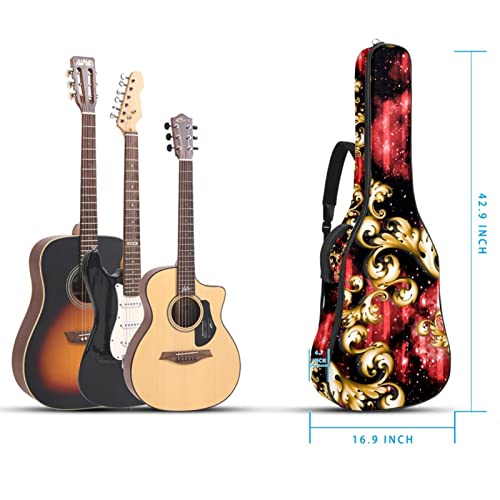 Étui de guitare simple abstrait vert pleine taille, sac à dos de protection rembourré pour guitare acoustique classique… - Les Beatles, Paul McCartney, John Lennon, RIngo Starr, George Harrison Étui de guitare simple abstrait vert pleine taille, sac à dos de protection rembourré pour guitare acoustique classique… – Image 6