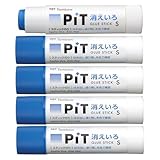 トンボ鉛筆 スティックのり 消えいろPiT Sサイズ (塗り色が消える) (10g) 5本 HCA-513