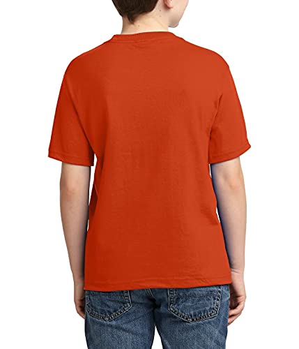 JustBlanks Youth Short Sleeve Tee Dri-Power Active Cotton-Polyester Cotton Performance T-Shirt Crewneck Tee for Big Boys2