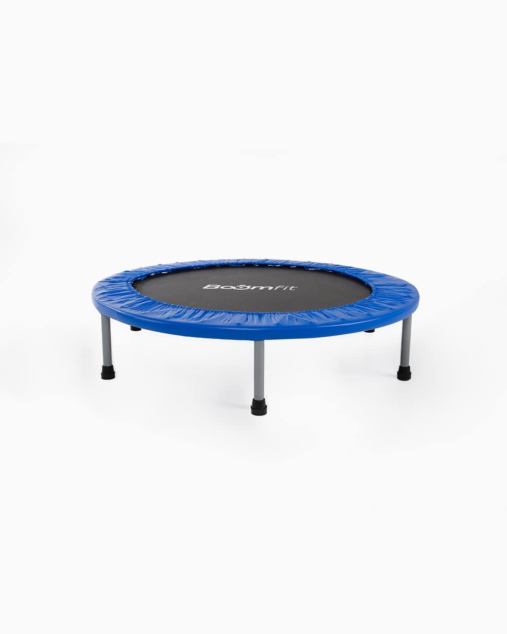 BOOMFIT Mini Trampolin Fitness Adultos para Ejercicio en Casa | Cama Elastica de 98 cm para Cardio de Bajo Impacto, Estructura Estable y Montaje Sencillo | Ideal para Jumping Fitness y Rehabilitación